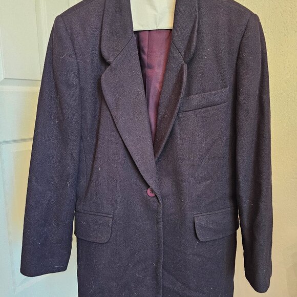 Vintage Jessica Tierney Dark Blue Blazer - Picture 1 of 5